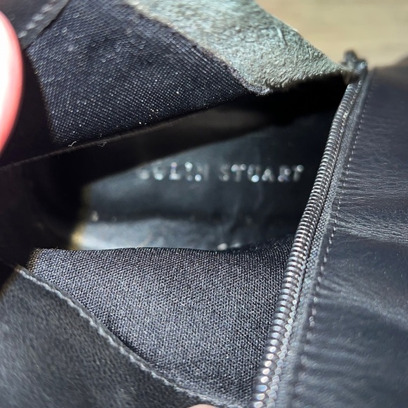 COLIN STUART BLACK LEATHER ANKLE BOOTS 7.5 - Picture 11 of 16